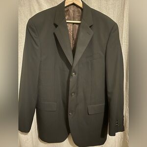 Van Heusen Men’s 3-button Suit Coat | Brown Pinstripe | Classic Fit | 40 R